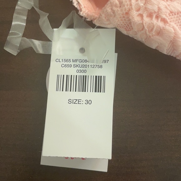 Brand New Justice Pink Lace Size 30 Bralette - Picture 4 of 4